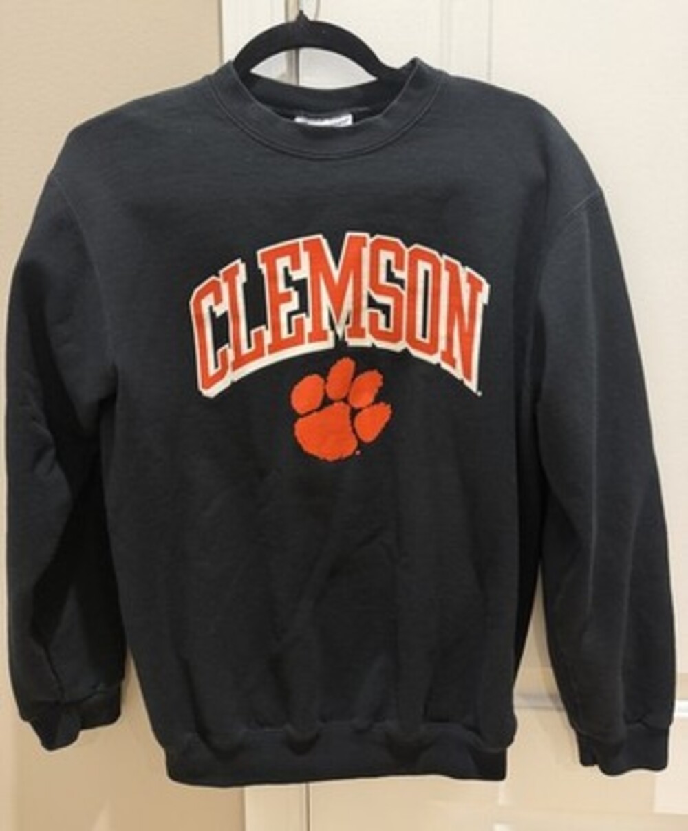 Champion Clemson Tigers Youth Powerblend Fleece Crewneck Sweatshirt YXL 14-16